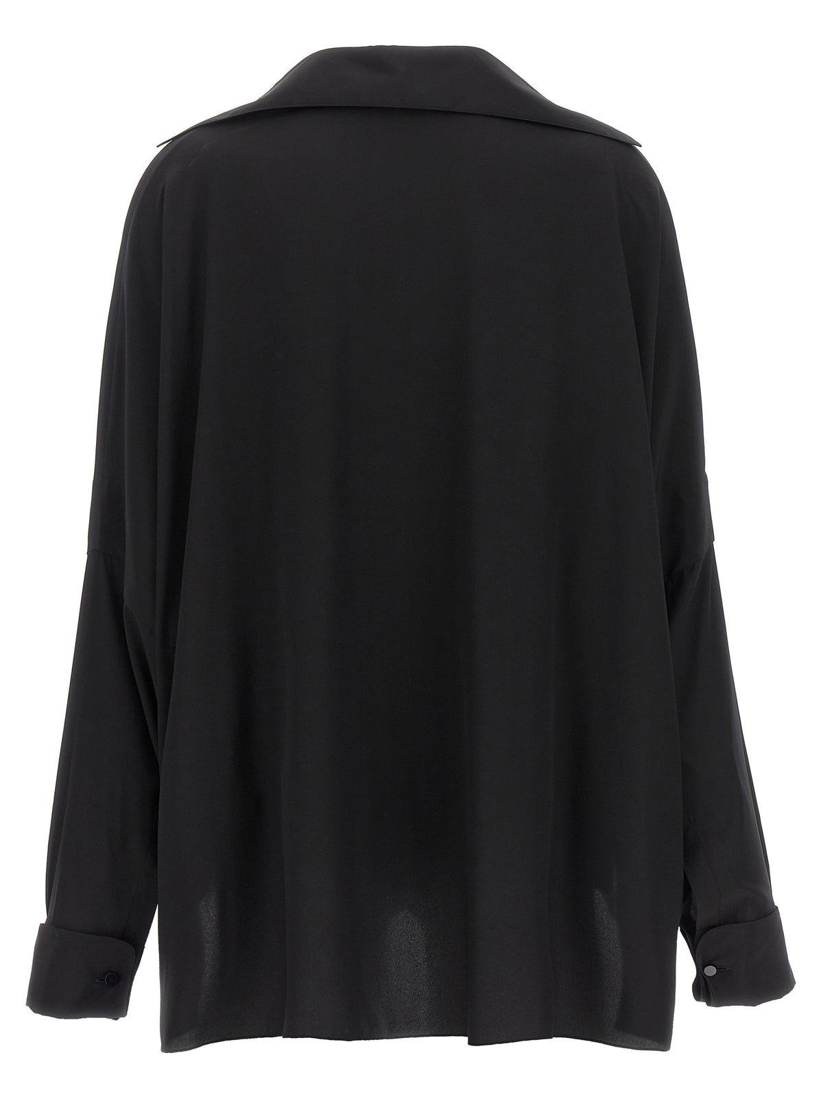 Tom Ford Black Silk Blouse - Elegant Oversized Design