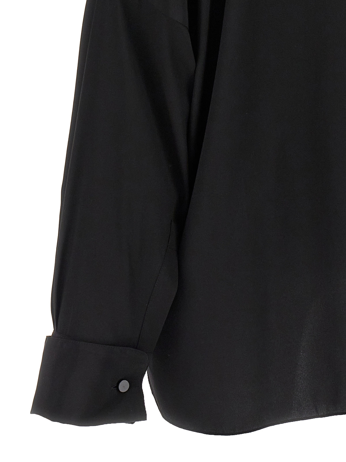 Tom Ford Black Silk Blouse - Elegant Oversized Design
