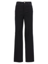 ROTATE BIRGER CHRISTENSEN Black Cotton High-Waisted Jean