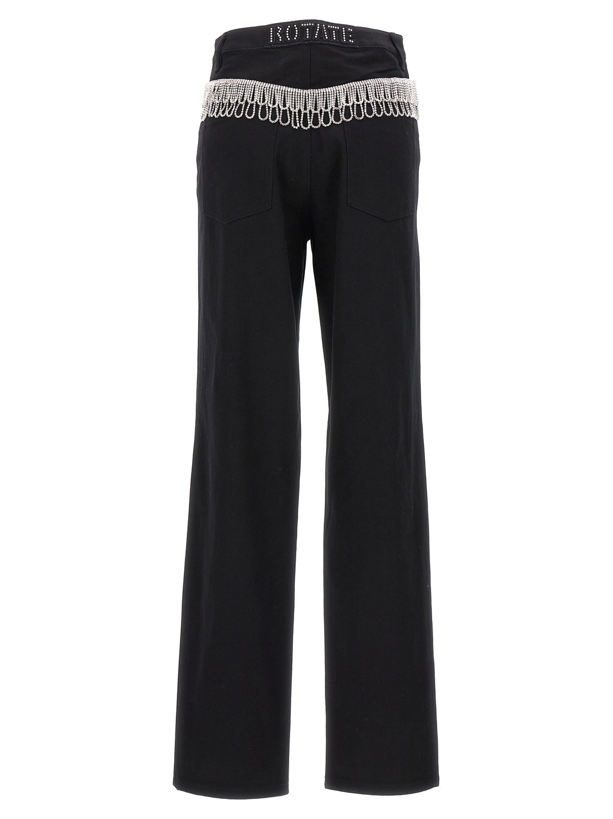 ROTATE BIRGER CHRISTENSEN Black Cotton High-Waisted Jean