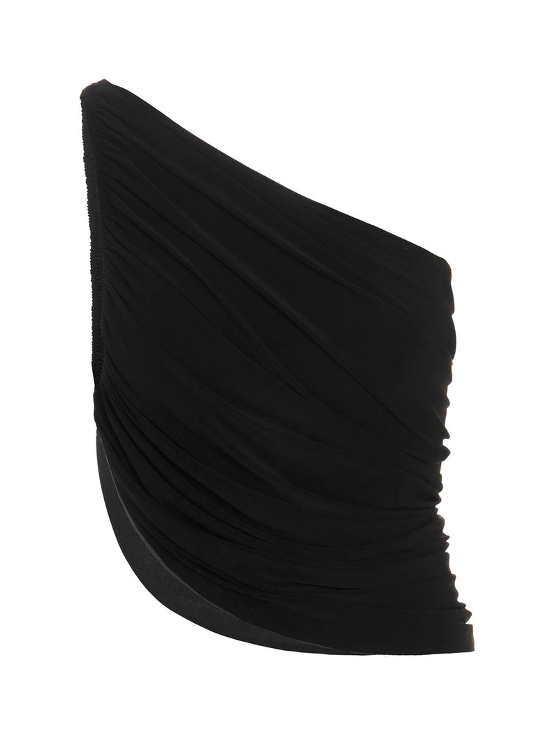Norma Kamali Black Polyamide Tank Tops