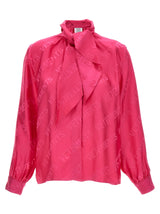Vetements Fuchsia Monogram Blouse