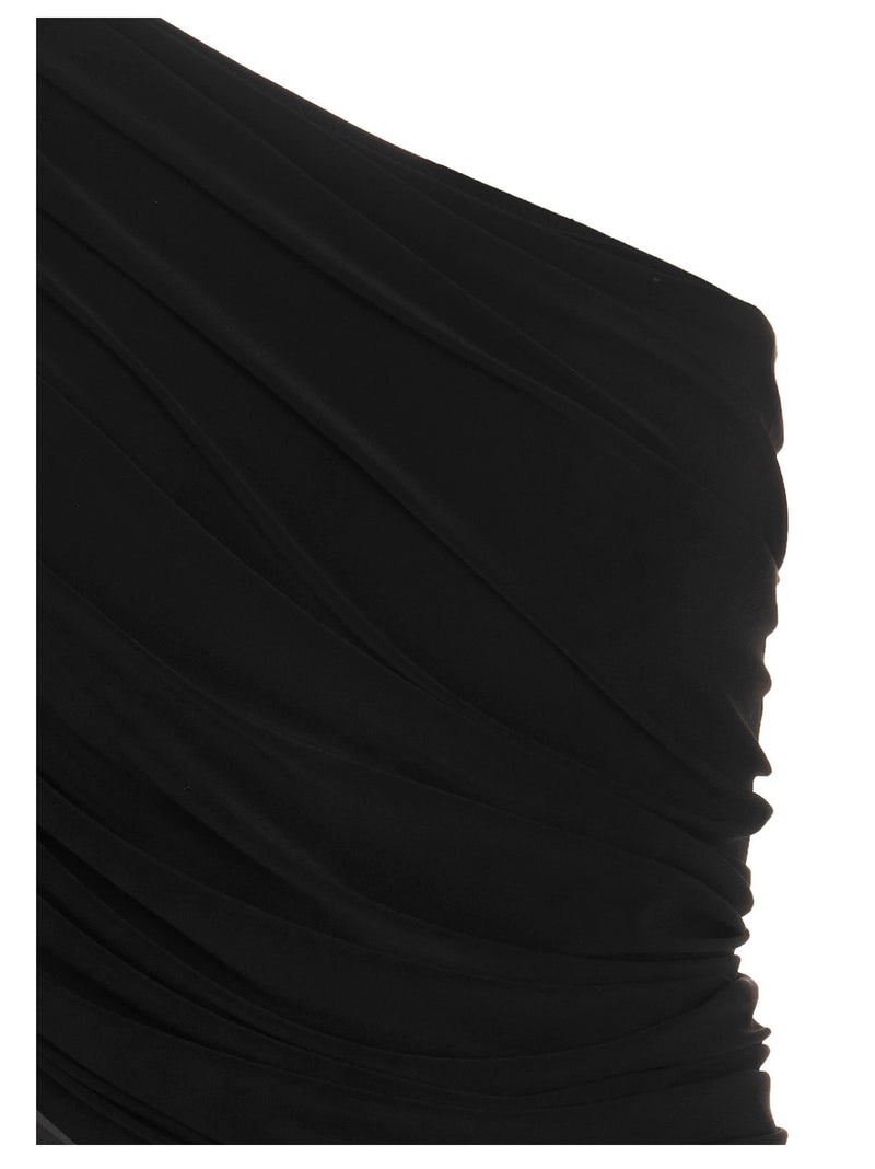 Norma Kamali Black Polyamide Tank Tops