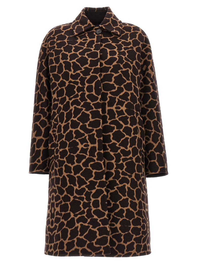 Max Mara Ortica Brown Virgin Wool Coat