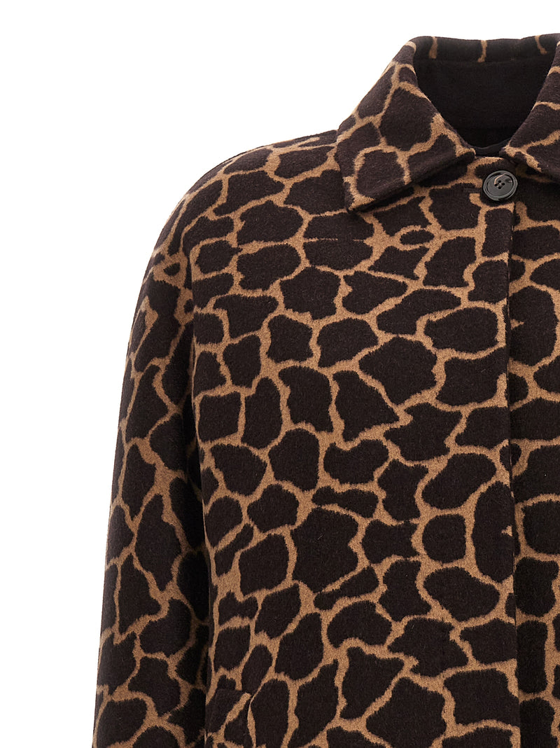 Max Mara Ortica Brown Virgin Wool Coat