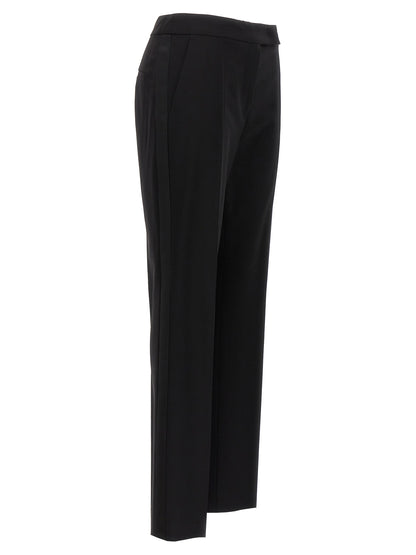 Max Mara Black Virgin Wool Dress Pants