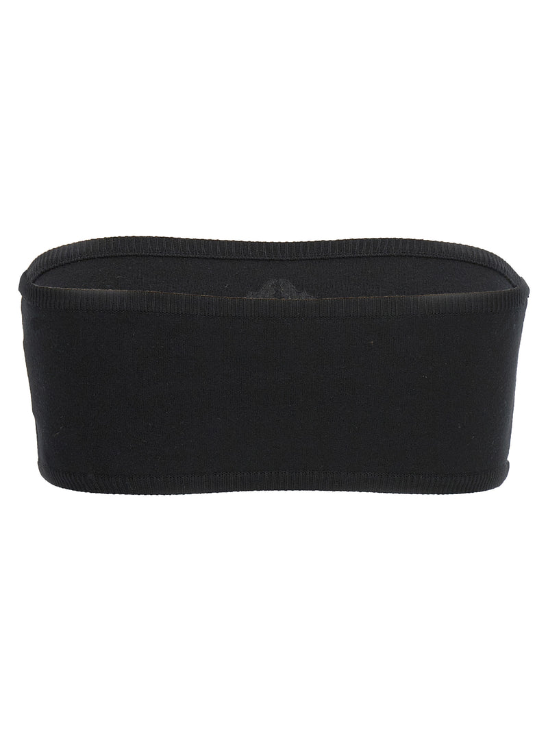 Max Mara Comune Black Viscose Bandeau Top