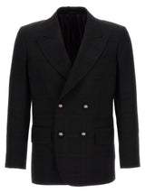 Etro Black Virgin Wool Blazer - Elegant Double-Breasted Design