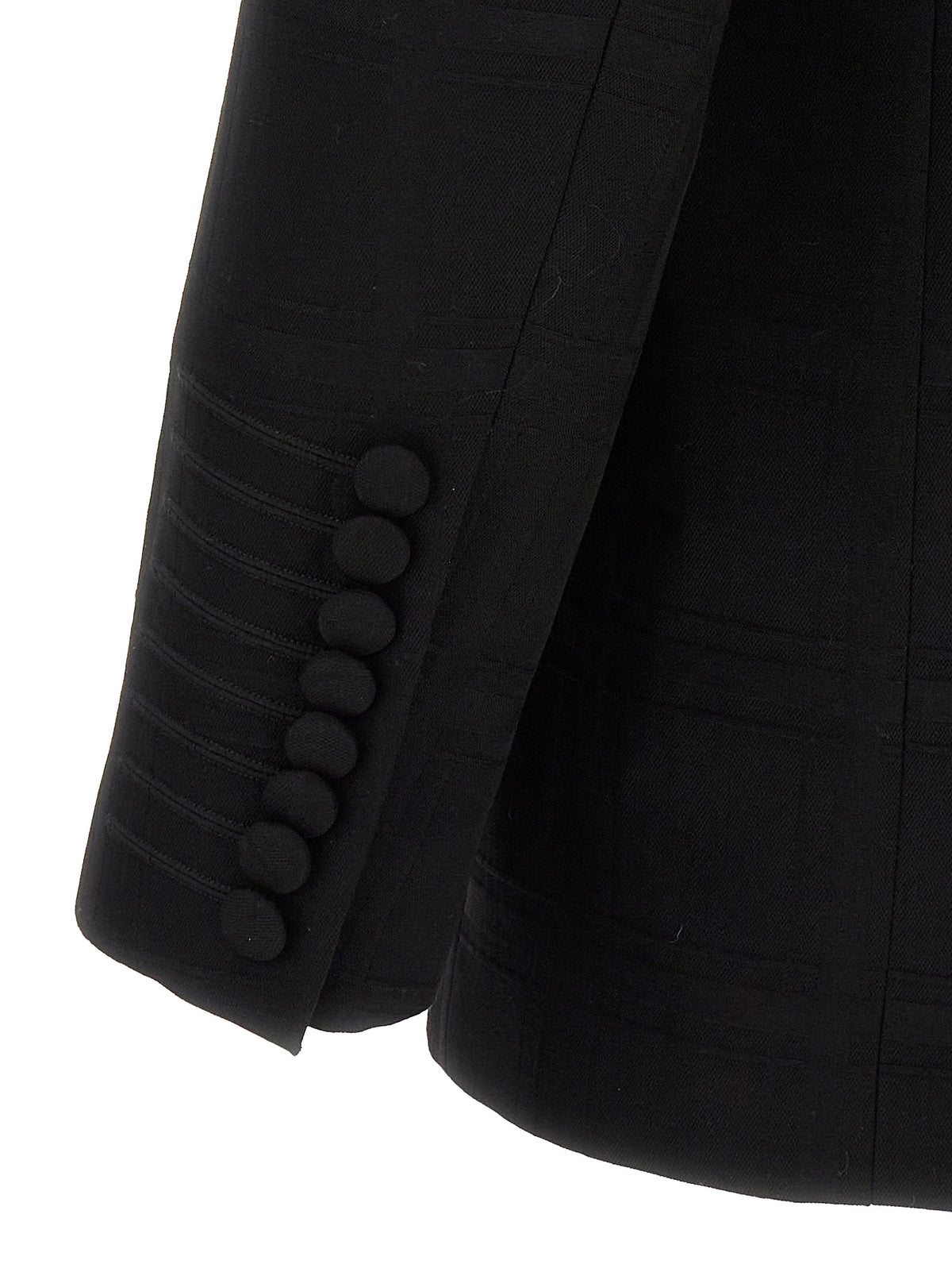 Etro Black Virgin Wool Blazer - Elegant Double-Breasted Design