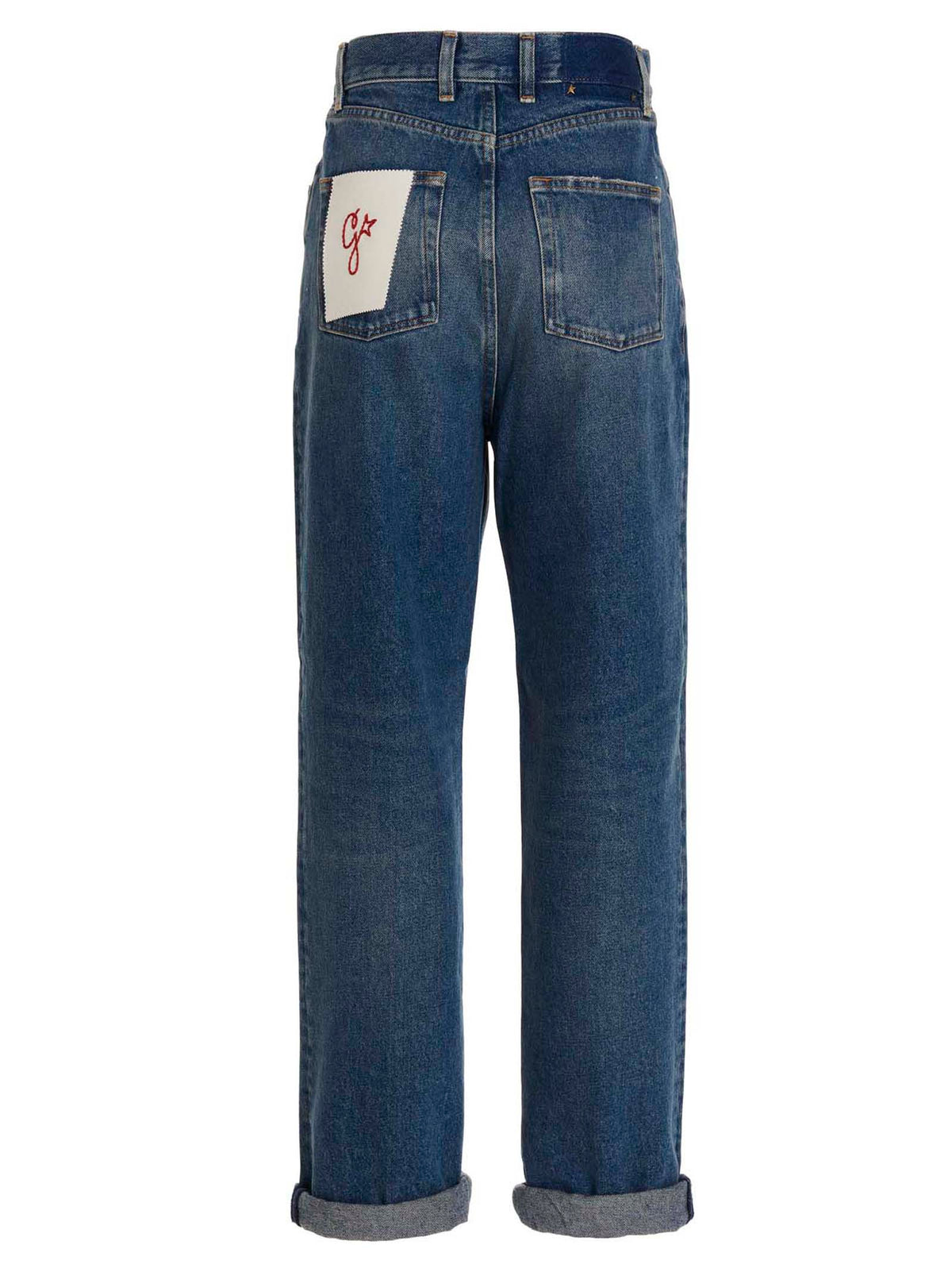 Golden Goose Kim Blue Cotton Straight-Leg Jeans