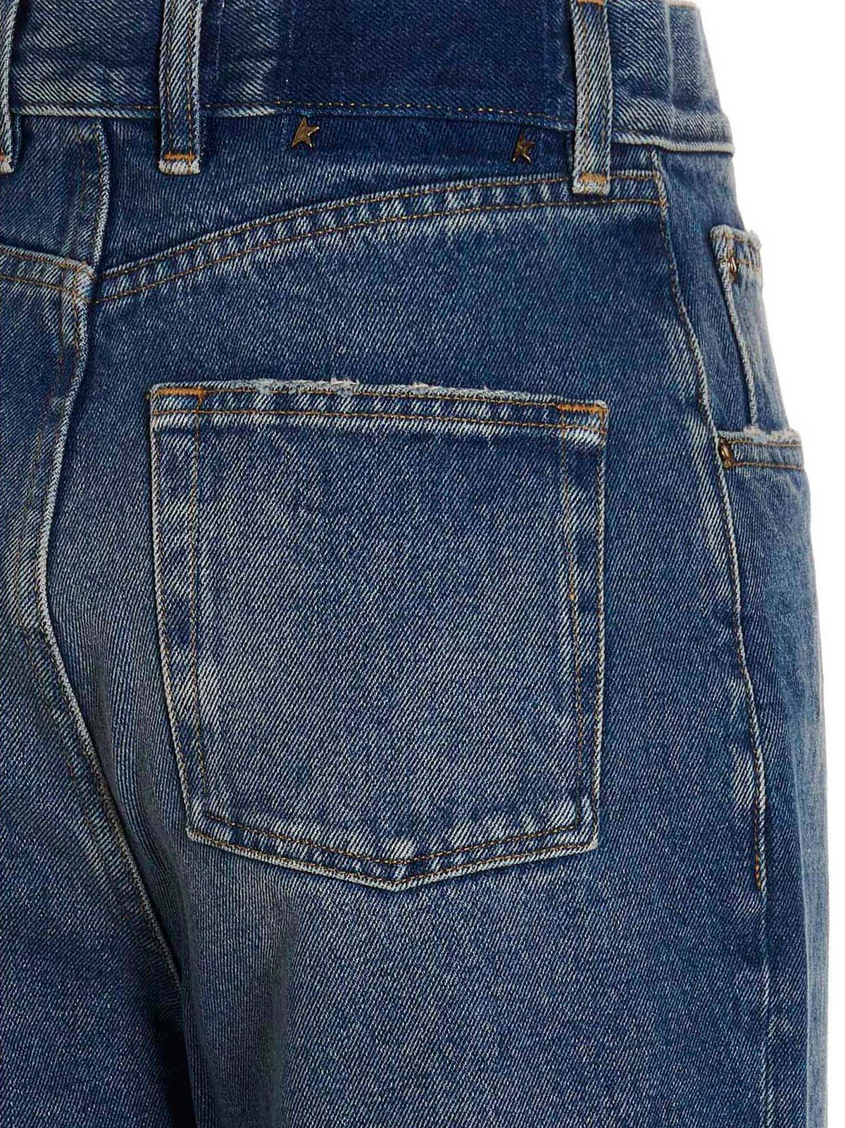 Golden Goose Kim Blue Cotton Straight-Leg Jeans