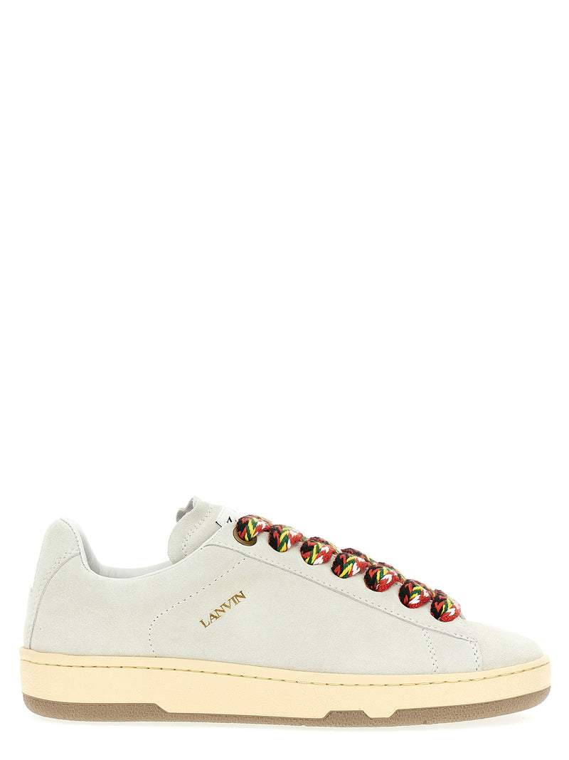 Sneakers en Cuir de Veau Blanc Lanvin "Lite Curb"
