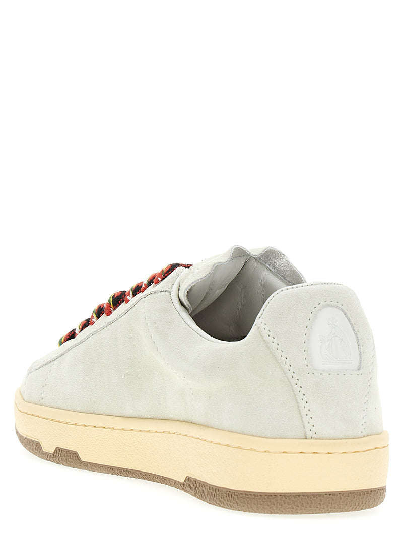 Sneakers en Cuir de Veau Blanc Lanvin "Lite Curb"