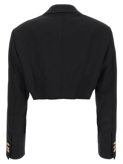 Palm Angels Black Polyester Blazer