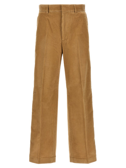 Palm Angels Beige Cotton Casual Pants