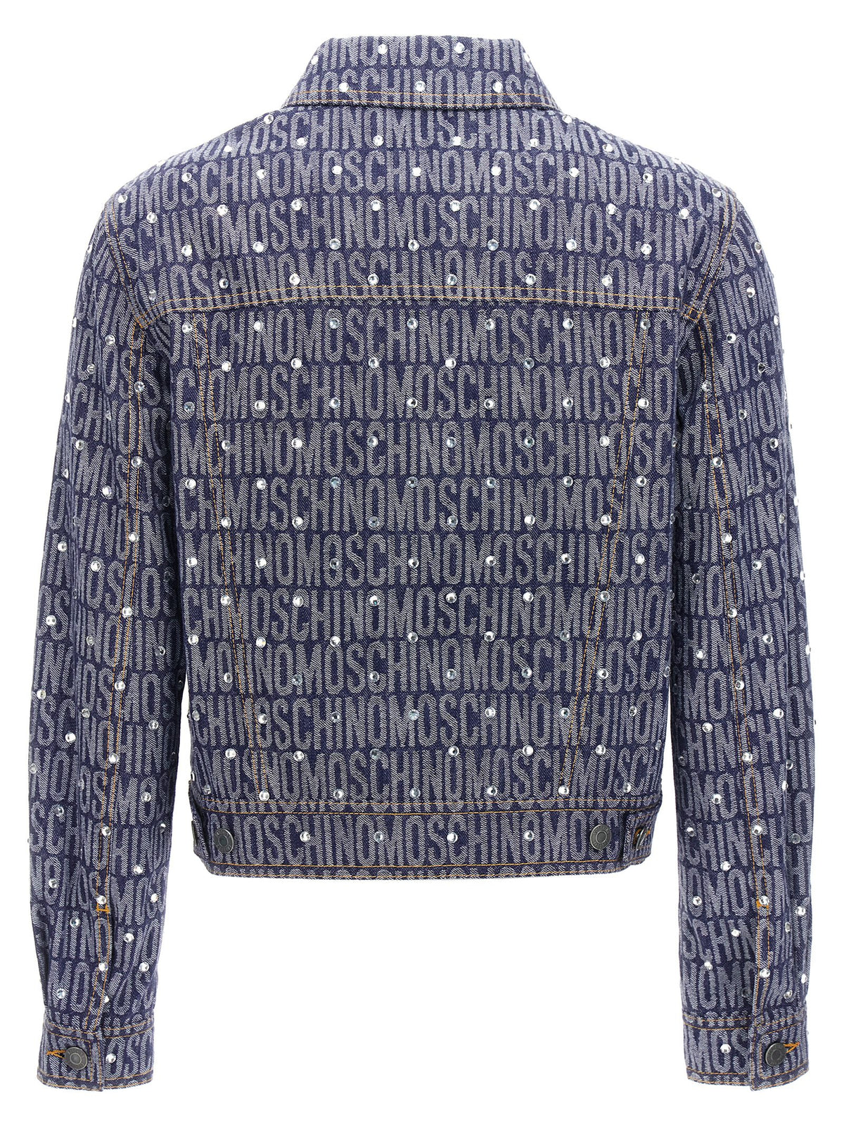 Moschino Blue Cotton Denim Jacket - Stylish & Trendy Design