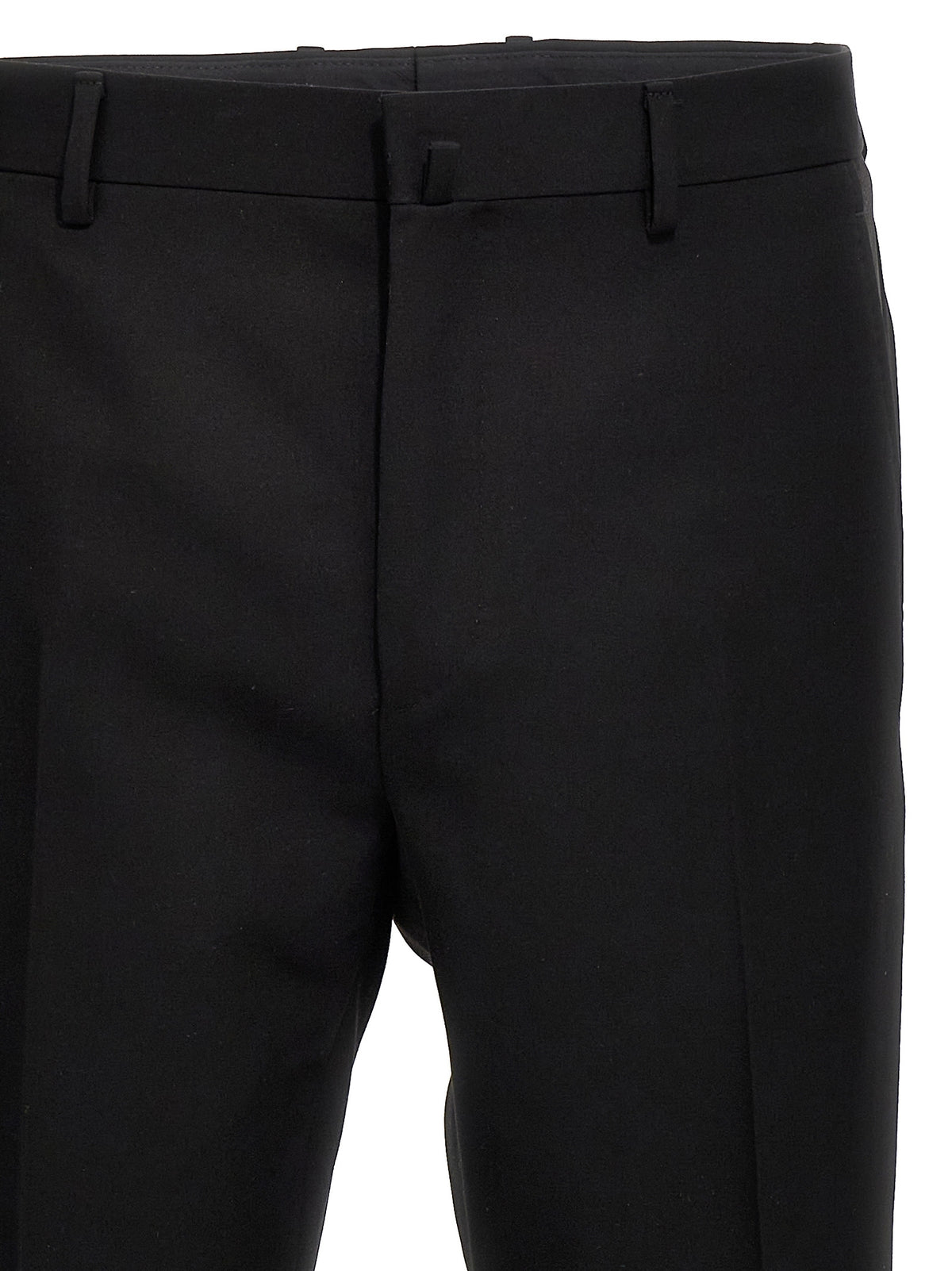 Lanvin Black Wool Dress Pants for Men