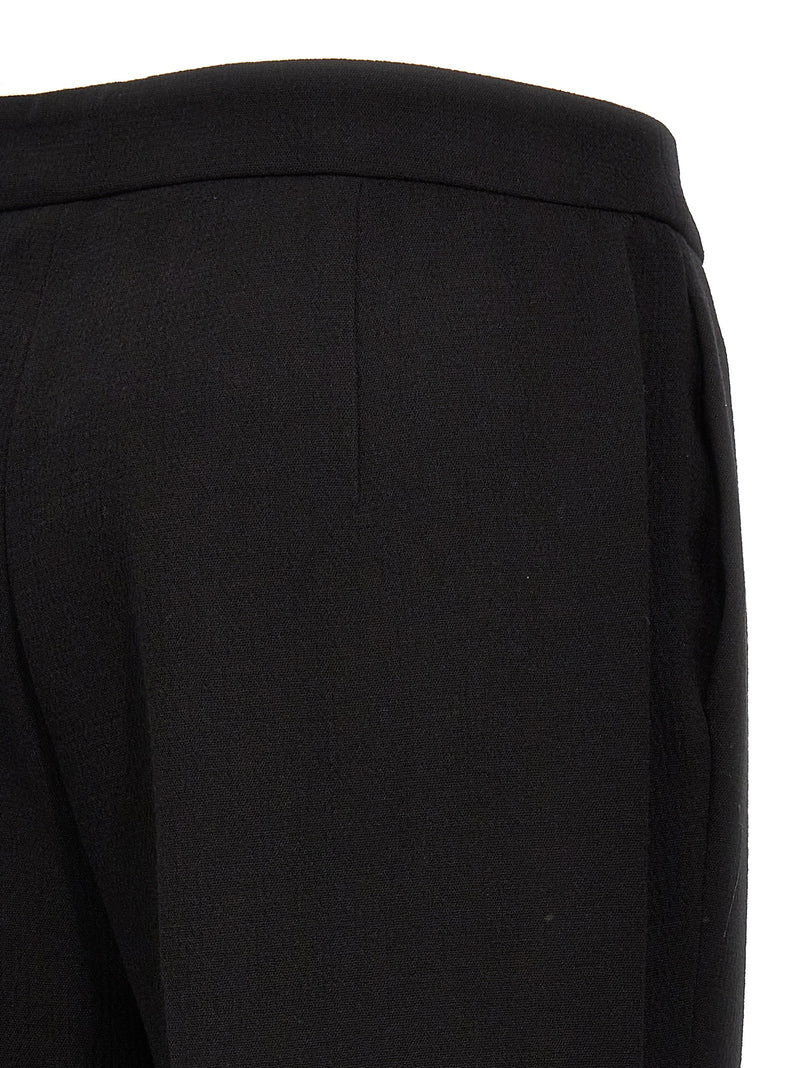 Moschino Black Viscose Dress Pants for Women