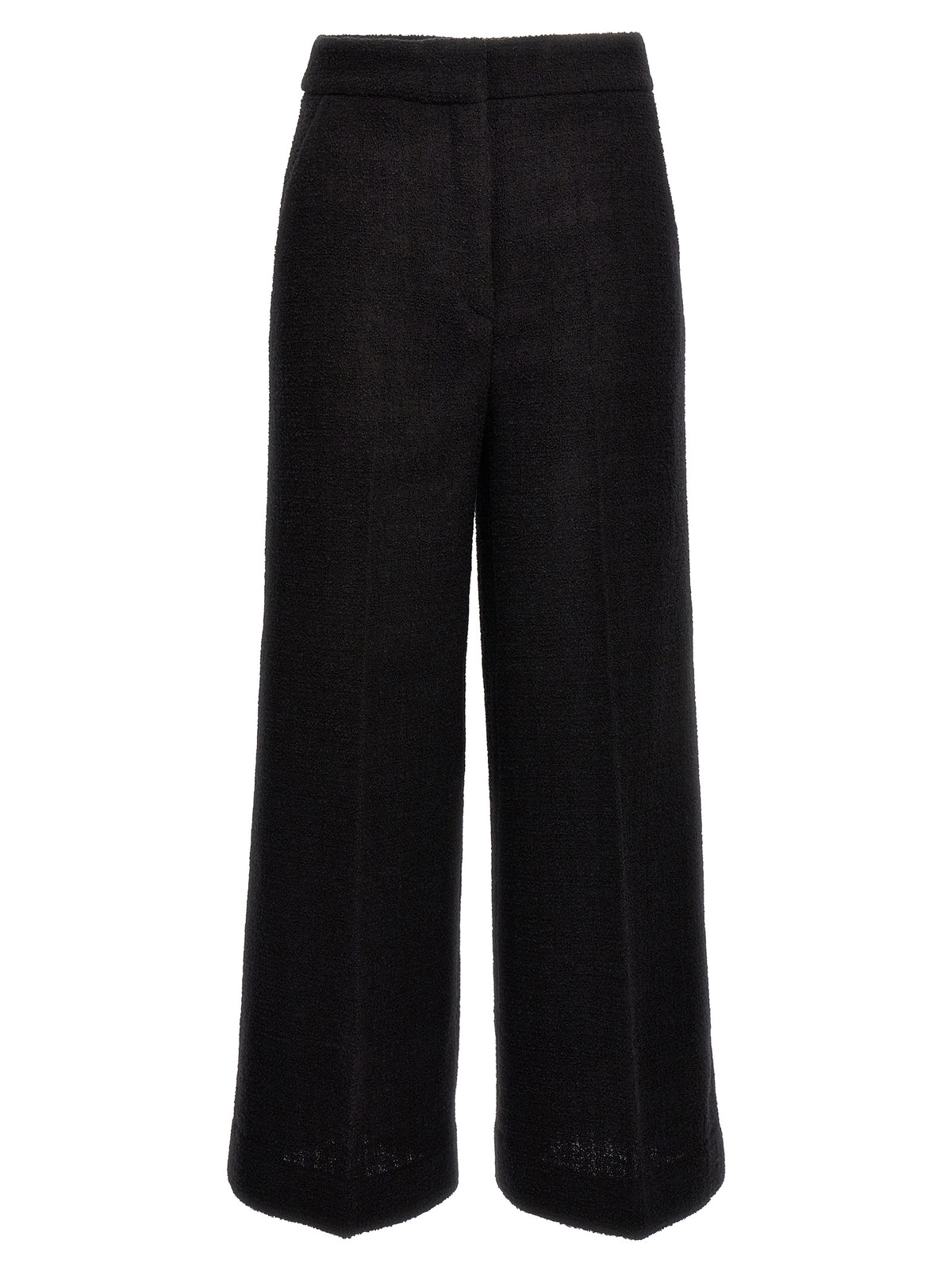 Moschino Black Wool Cropped Pants - Chic Elegance