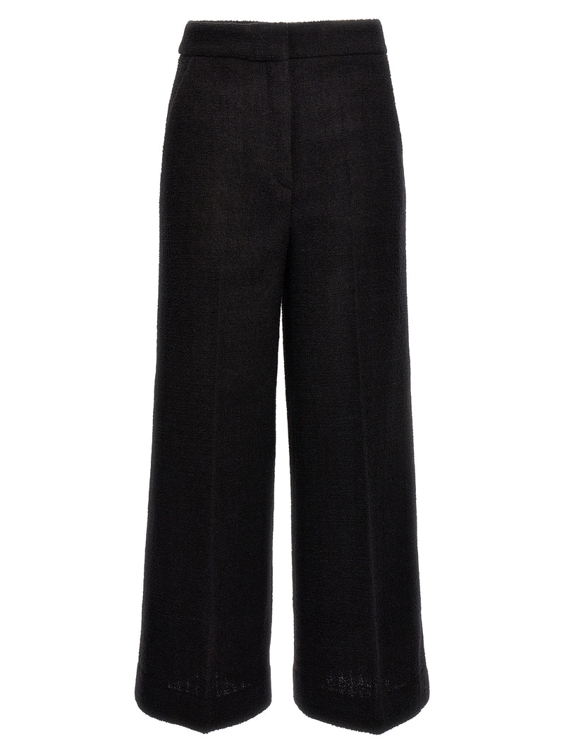 Moschino Black Wool Cropped Pants - Chic Elegance