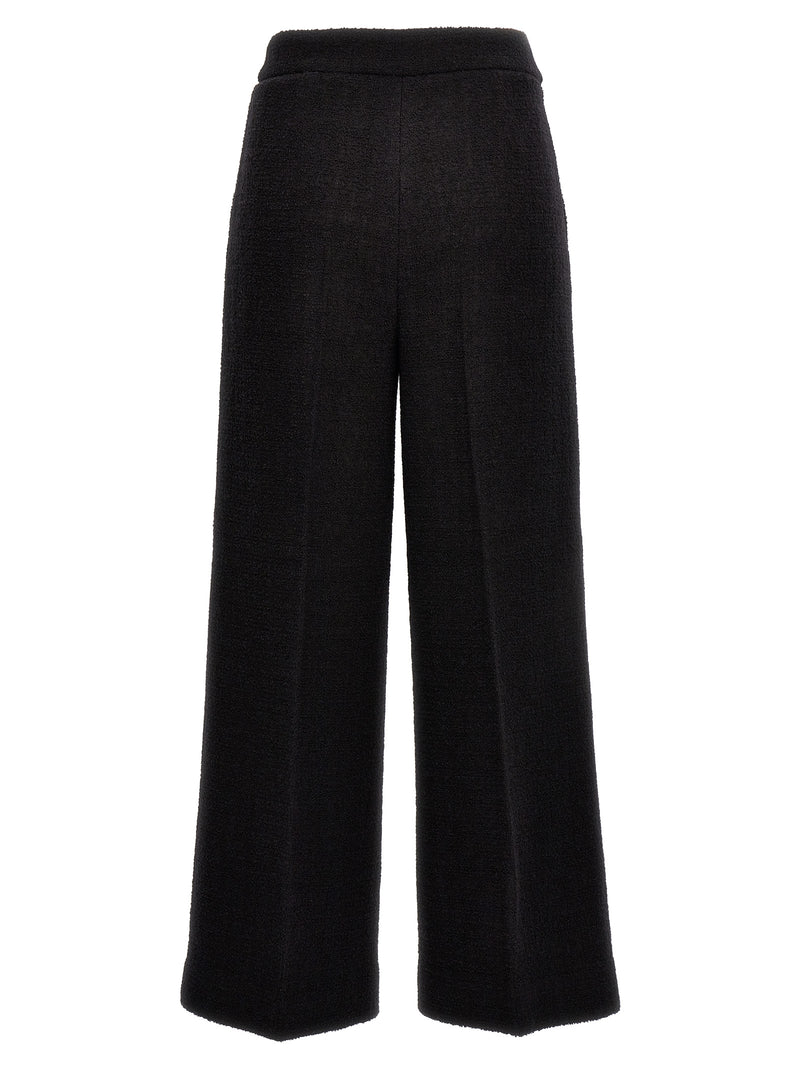 Moschino Black Wool Cropped Pants - Chic Elegance