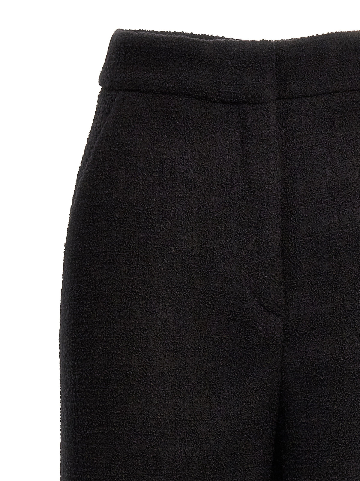 Moschino Black Wool Cropped Pants - Chic Elegance