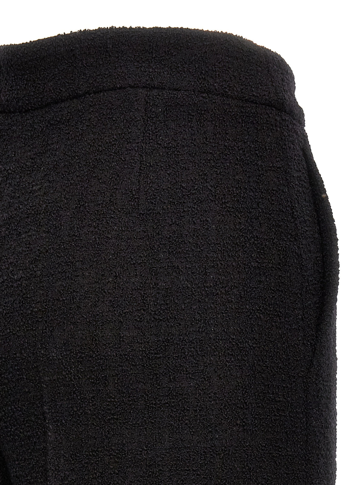 Moschino Black Wool Cropped Pants - Chic Elegance