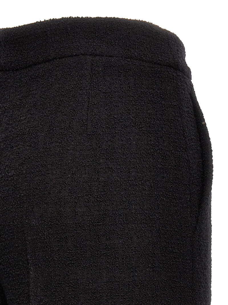 Moschino Black Wool Cropped Pants - Chic Elegance