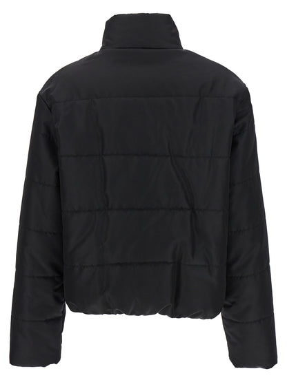 Moschino Black Polyamide Full-Length Jacket