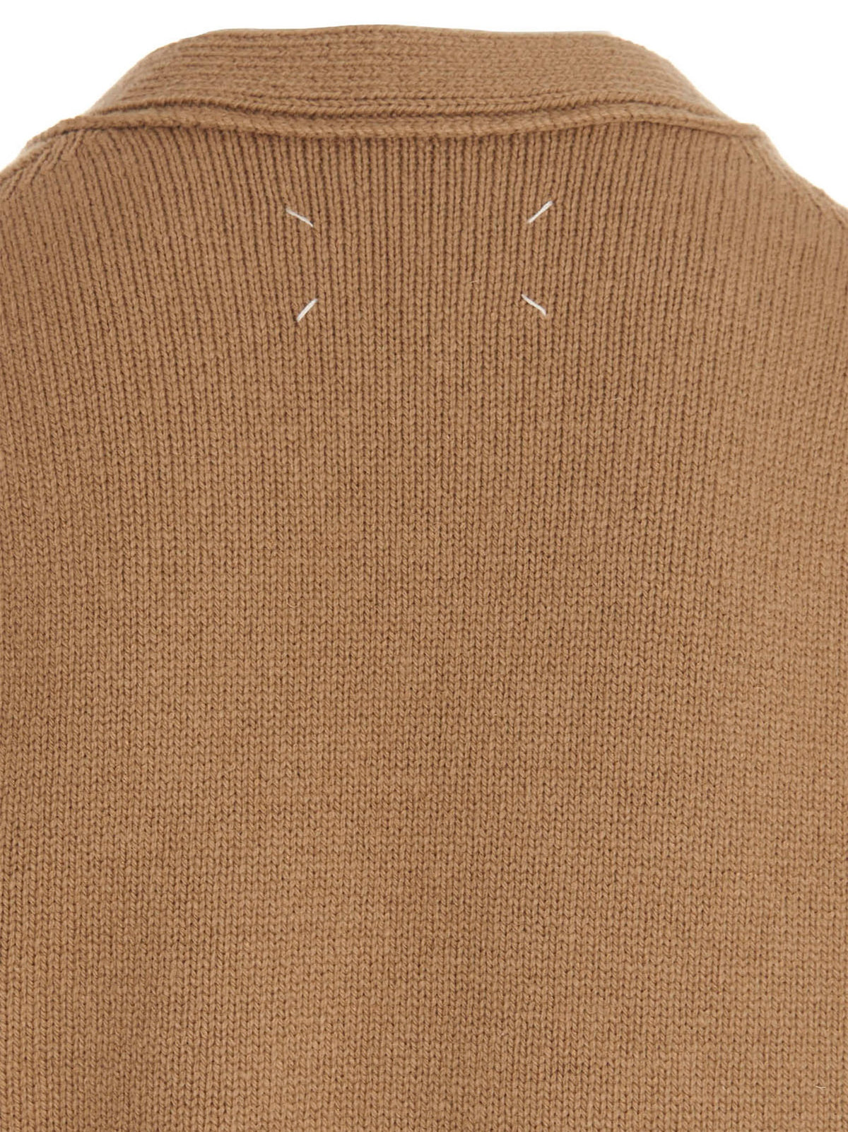 Maison Margiela Beige Wool Cardigan for Men