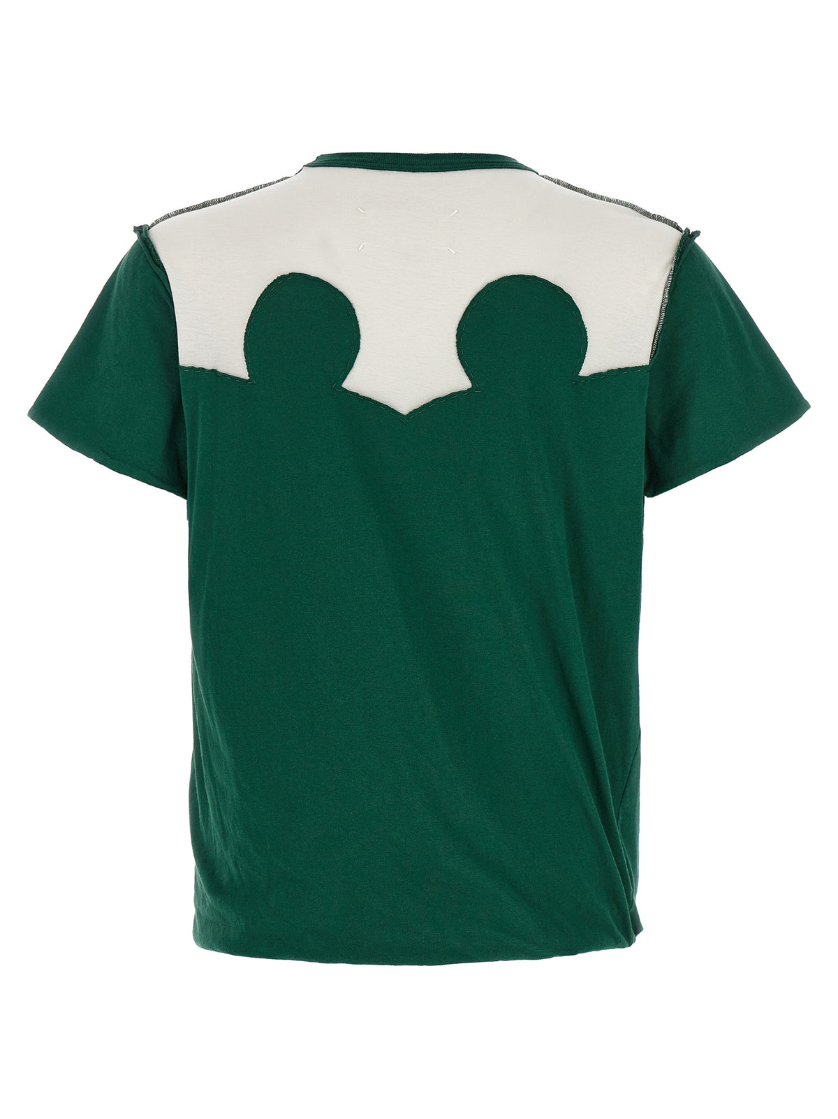 Maison Margiela Bicolor Cotton T-Shirt - Western Patchwork