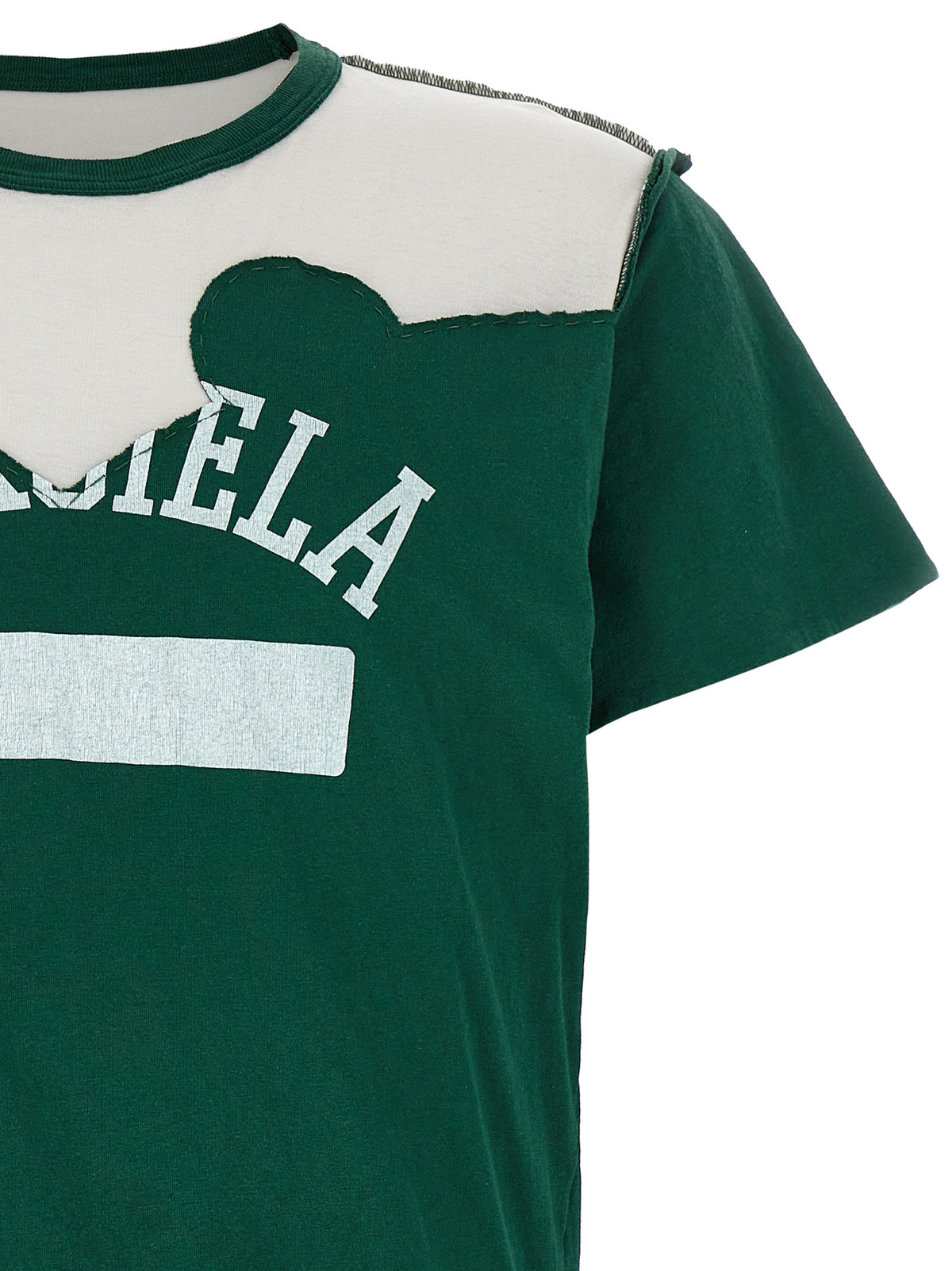 Maison Margiela Bicolor Cotton T-Shirt - Western Patchwork