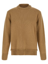 Maison Margiela Beige Wool Cardigan - Avant-Garde Style