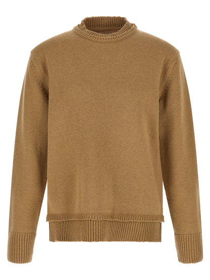 Maison Margiela Beige Wool Cardigan