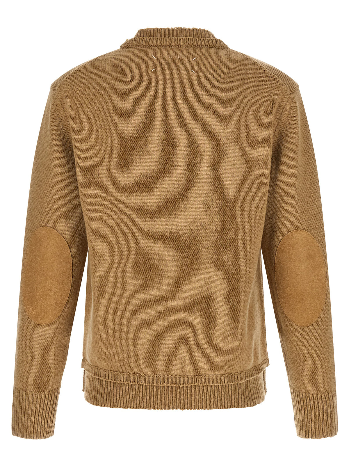 Maison Margiela Beige Wool Cardigan - Avant-Garde Style