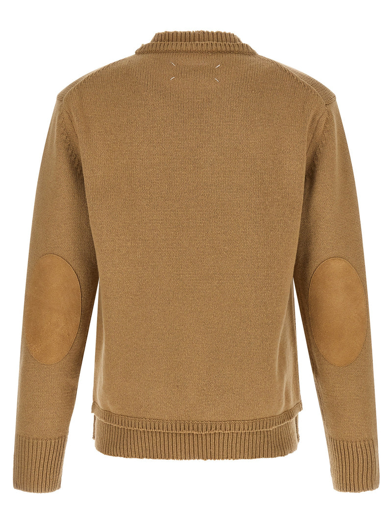 Maison Margiela Beige Wool Cardigan - Avant-Garde Design