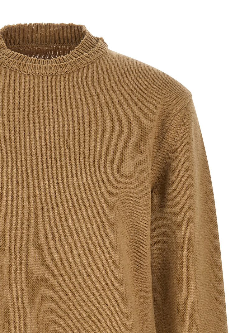 Maison Margiela Beige Wool Cardigan - Avant-Garde Design