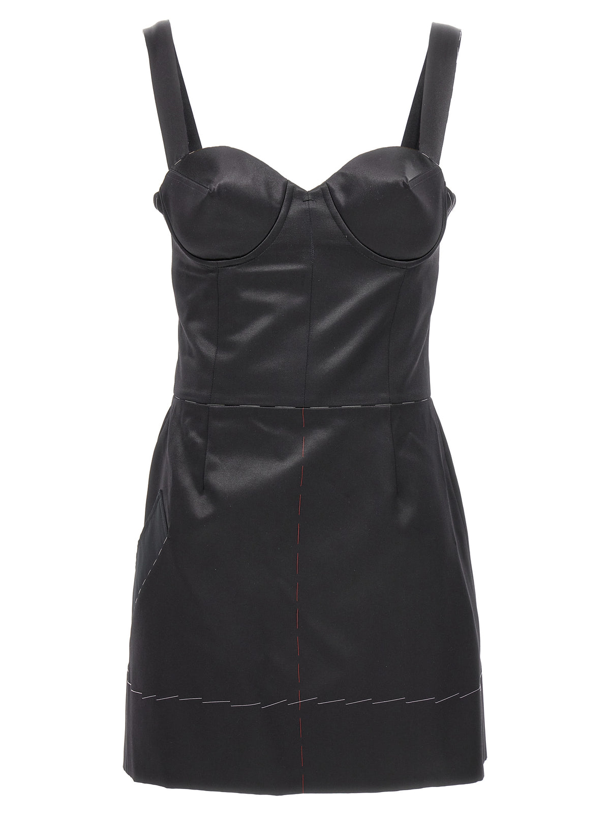 Maison Margiela Black Acetate Short Dress - Edgy Elegance
