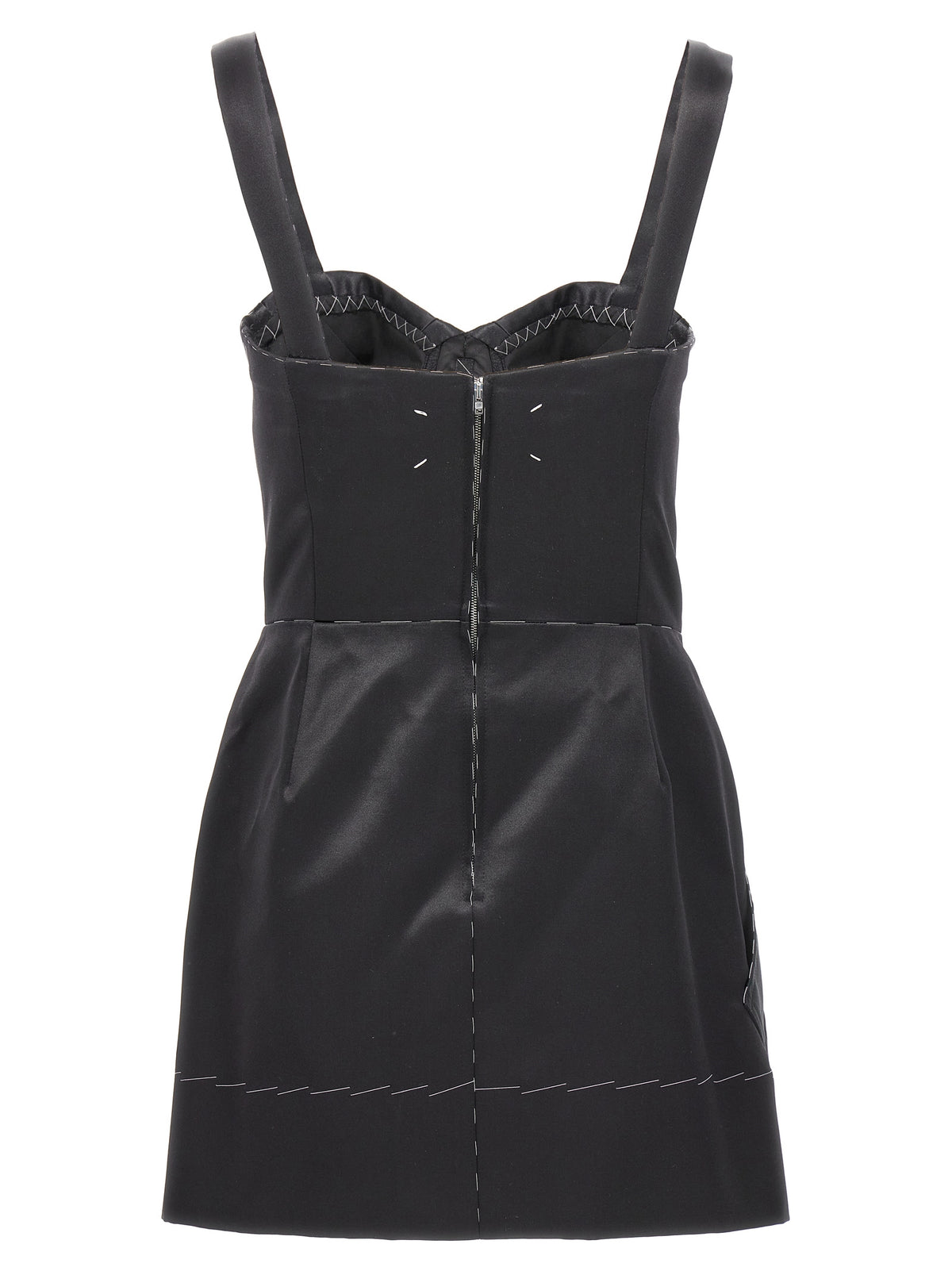 Maison Margiela Black Acetate Short Dress - Edgy Elegance