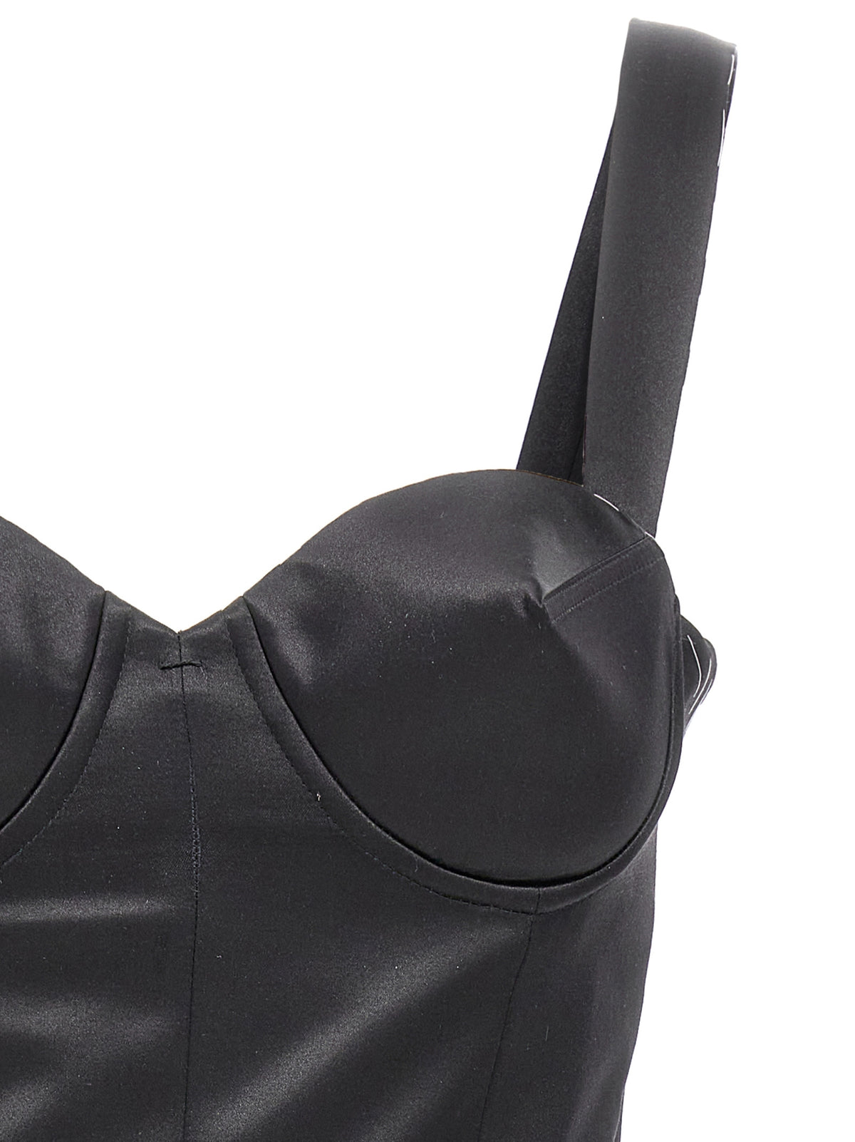 Maison Margiela Black Acetate Short Dress - Edgy Elegance