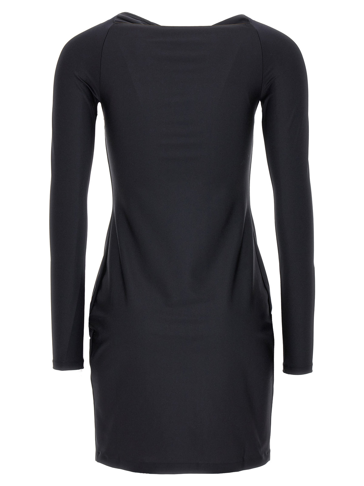 Coperni Black Polyamide Short Dress - Twisted Cut-Out Design