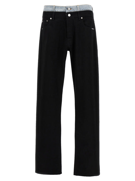 VTMNTS Black Cotton Straight-Leg Jeans