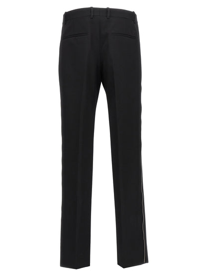 Off-White Black Virgin Wool Dress Pants