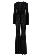 ANTONINO VALENTI Black Viscose 'Desire' Jumpsuit