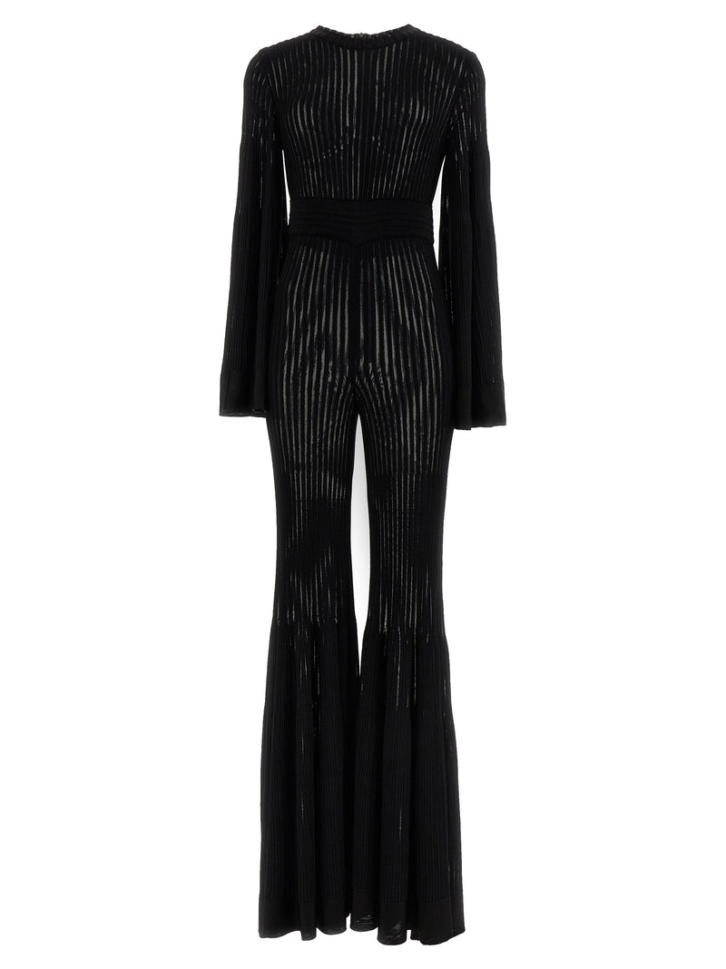 ANTONINO VALENTI Desire Black Viscose Jumpsuit