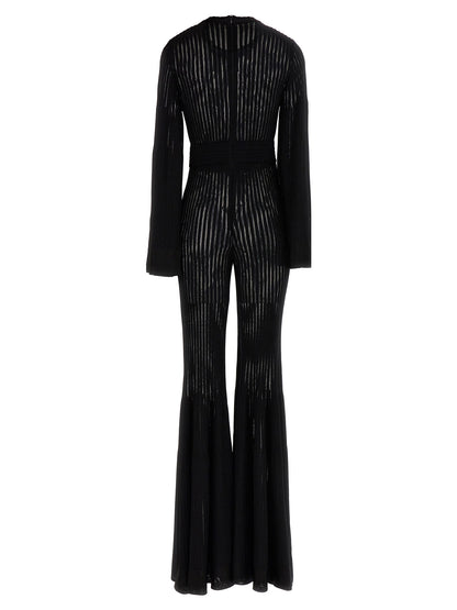 ANTONINO VALENTI Black Viscose Jumpsuit