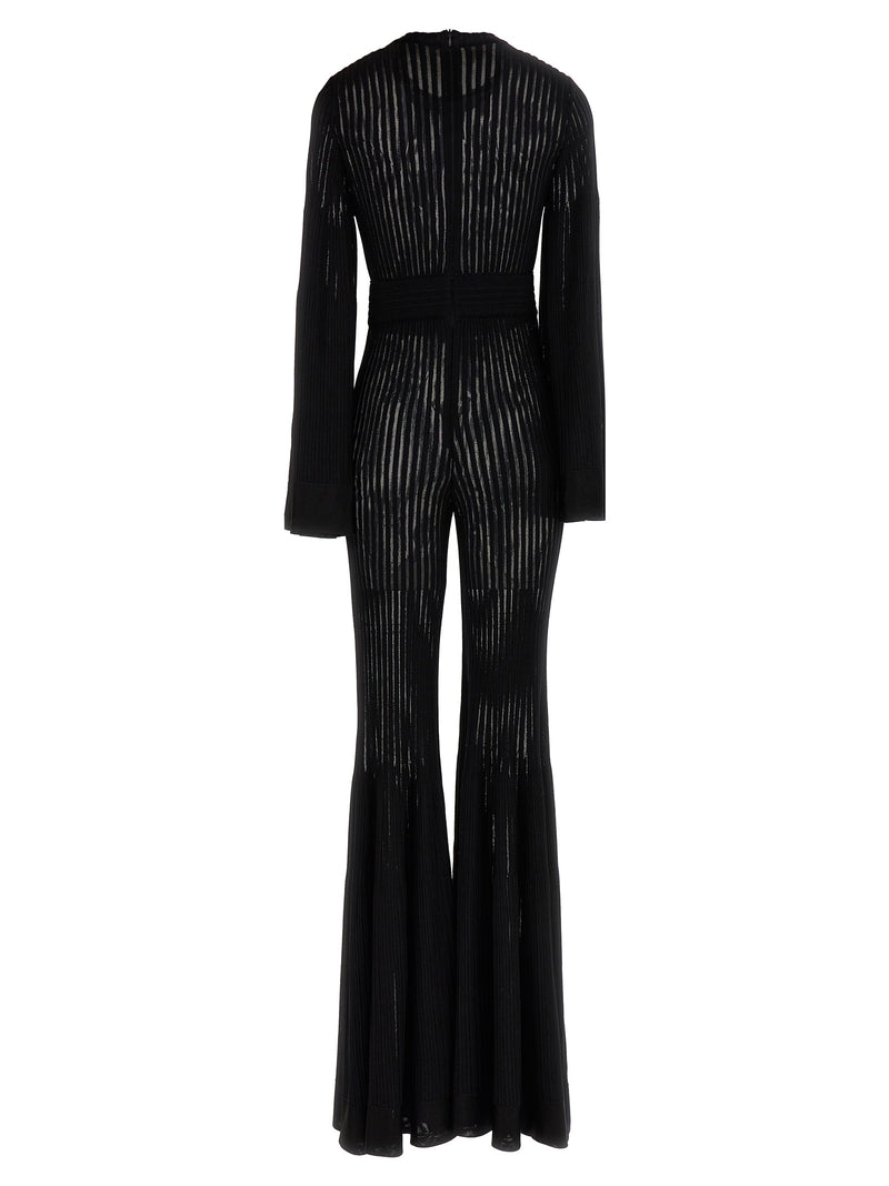 ANTONINO VALENTI Desire Black Viscose Jumpsuit