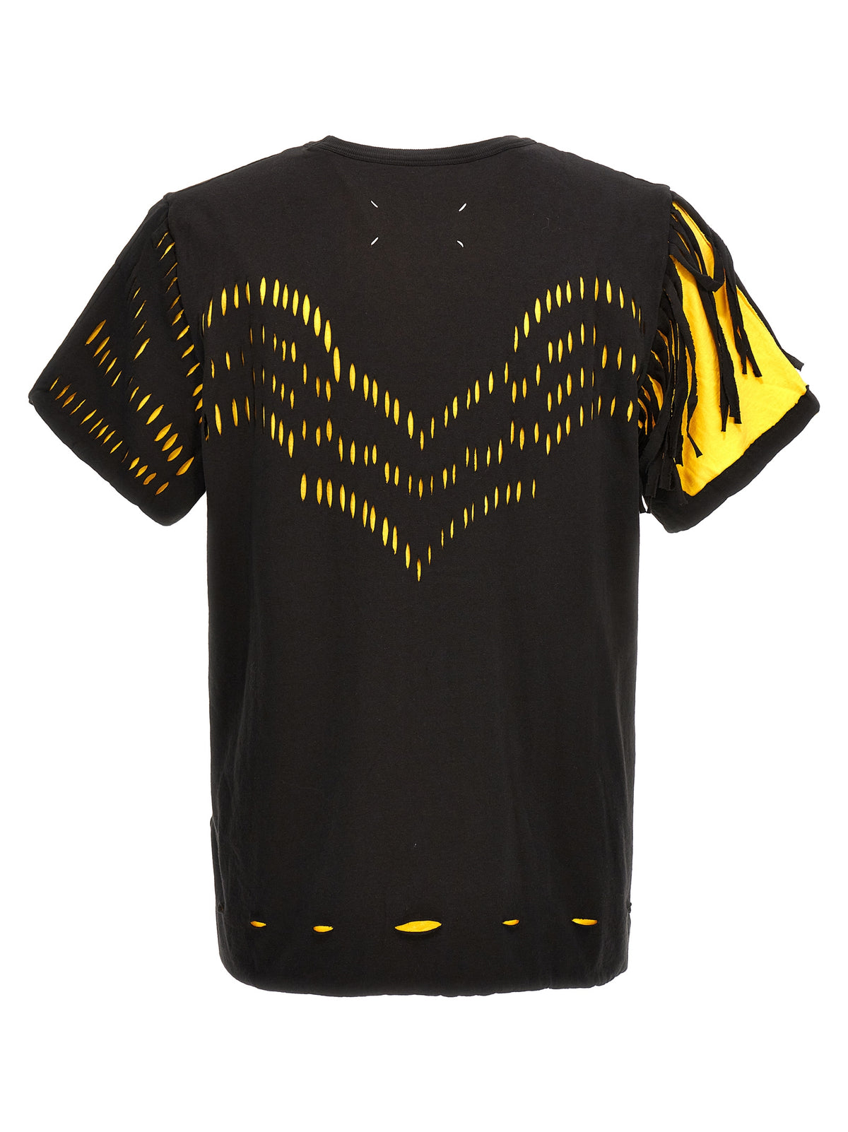Maison Margiela Bicolor Cotton T-Shirt - Yellow