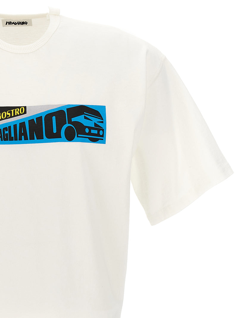 Magliano Fardello White Cotton T-Shirt for Men