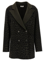 P.A.R.O.S.H. Bicolor Wool Blazer - Green